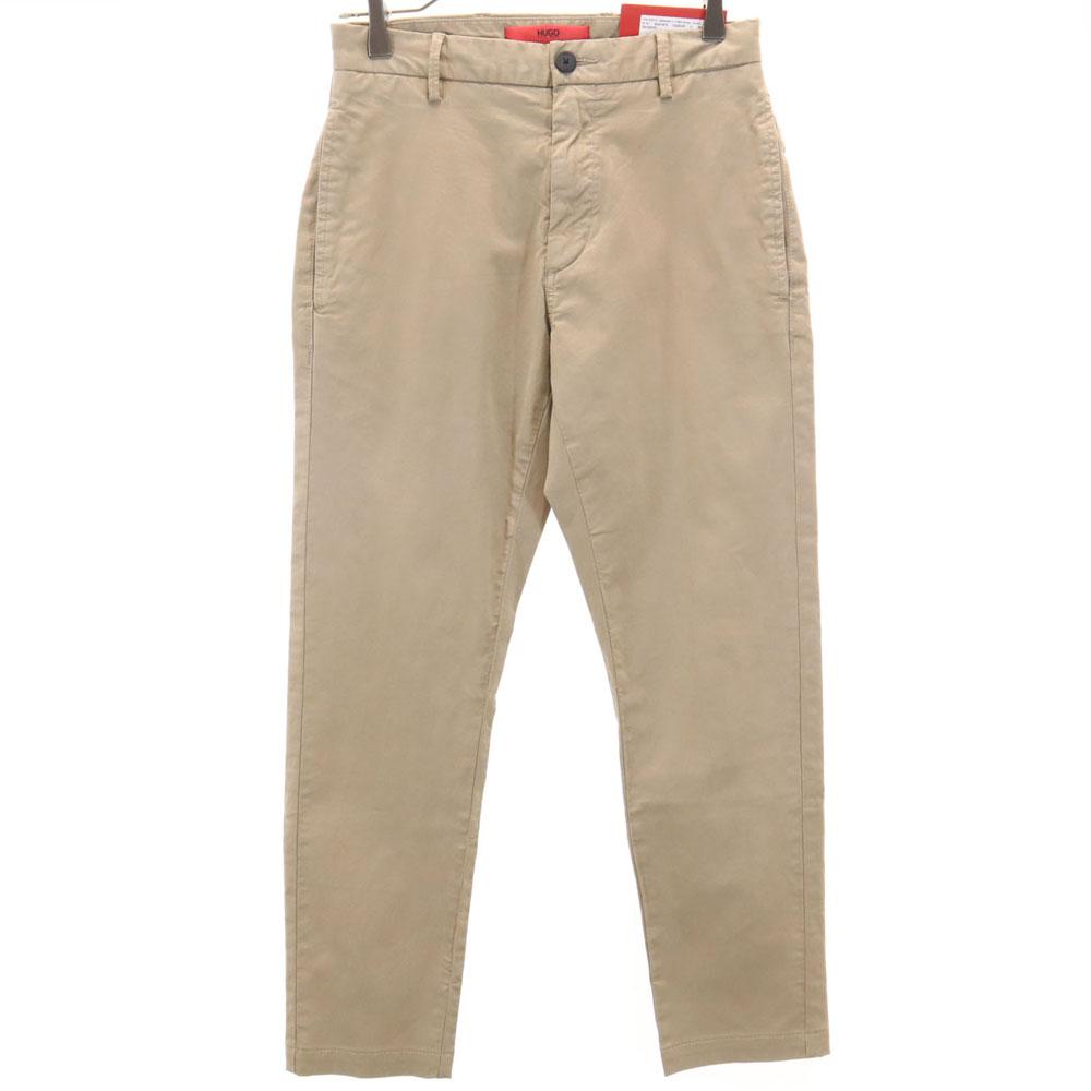 unused HUGO BOSS Long pants w29 beige DAVID Stretch Men's Used