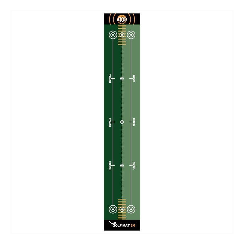Indoor Golf Putter Practice Mat - Easy-Care Crystal Velvet Surface