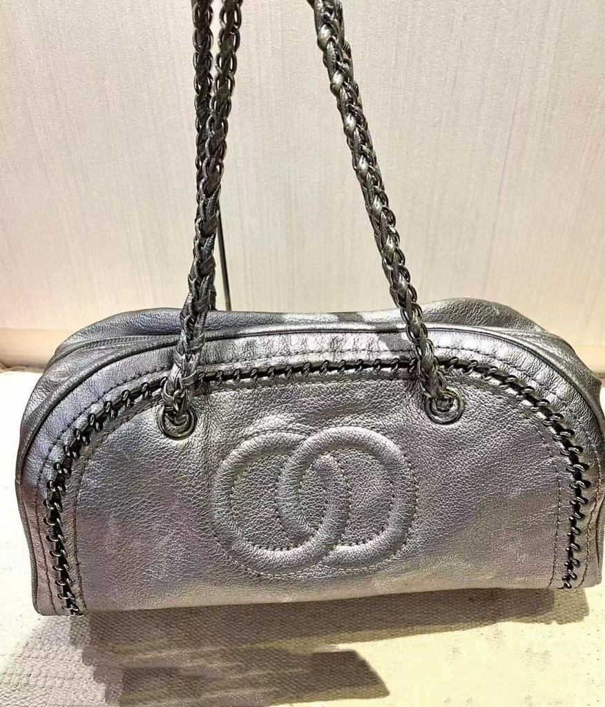 New Niche Denim Simple Bowling Underarm Chain Crossbody Portable Crossbody Bag Shoulder Bag Women's Bag