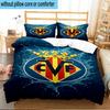 3PCS CF Football Emblem Bedding Set,Including 1pc Duvet Cover And 2pcs Pillowcases Perfect for Bedroom, Dormitory, Fan Christmas Gift