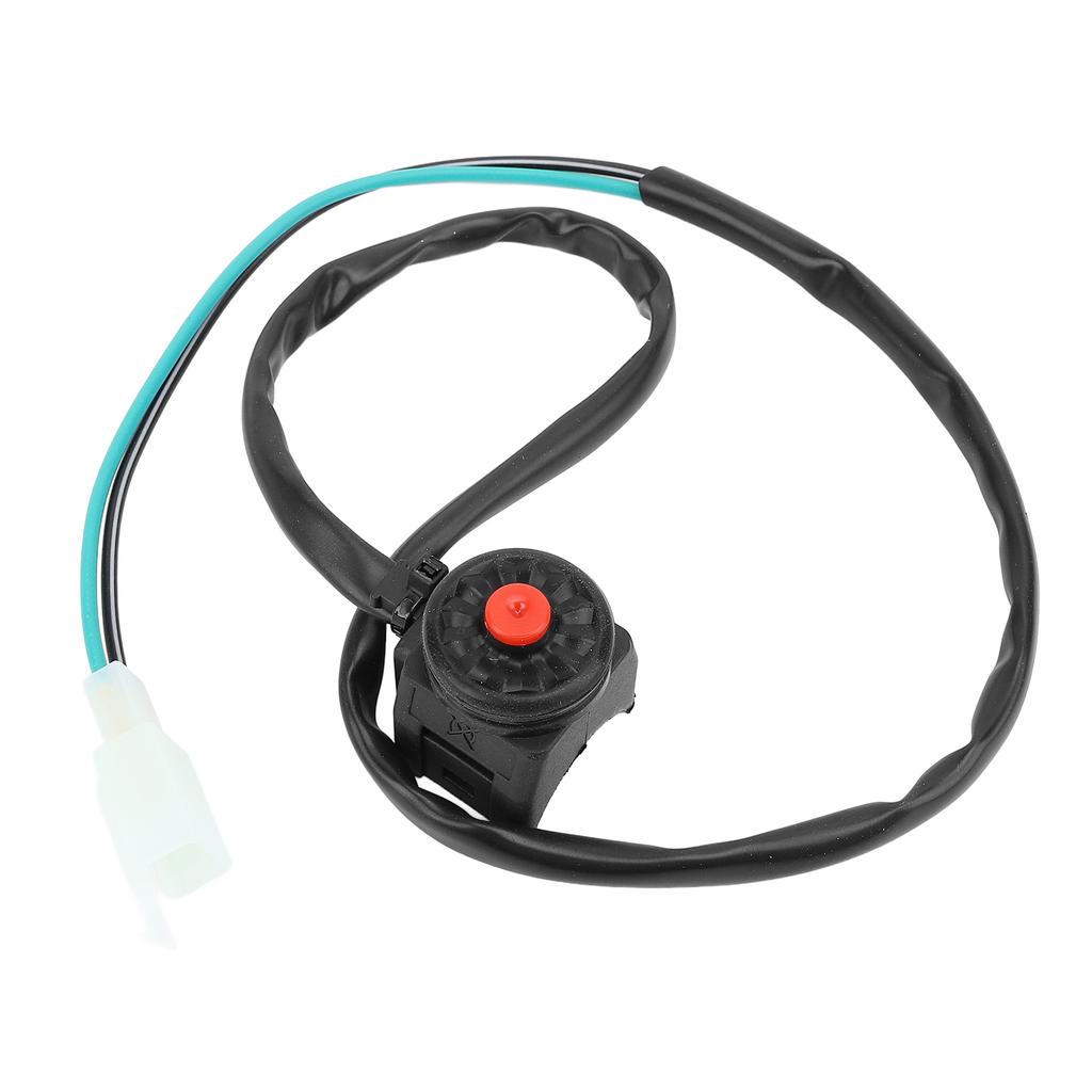 22mm Motorcycle Kill Switch 64cm Wire Length Universal Motorbike Engine Kill Stop Switch Horn Button Red