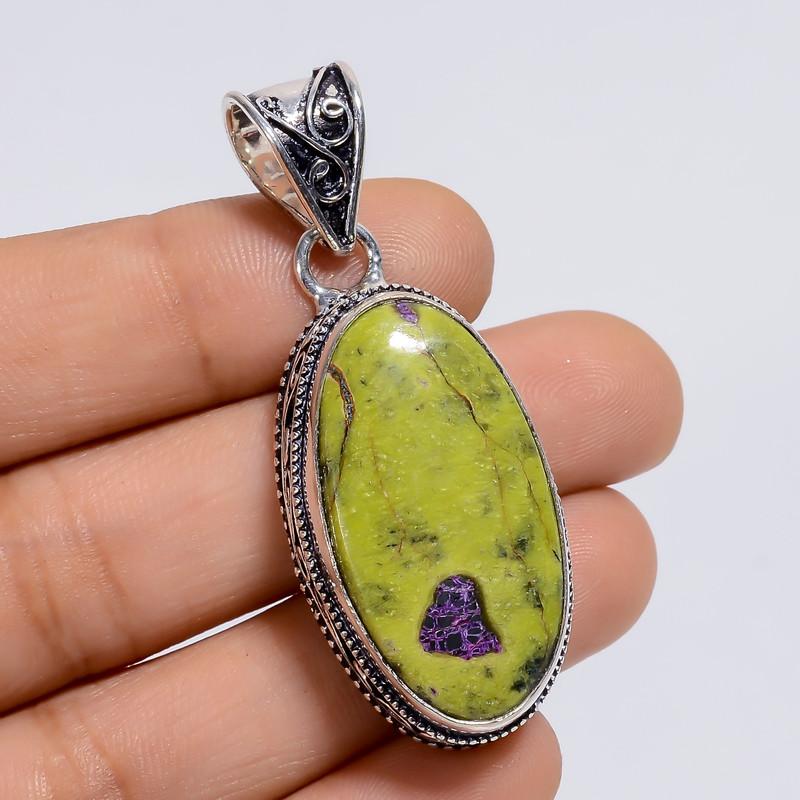 

Unisex Leather and Silver Pendant with Magnetic Clasp and Modern Design 7-8