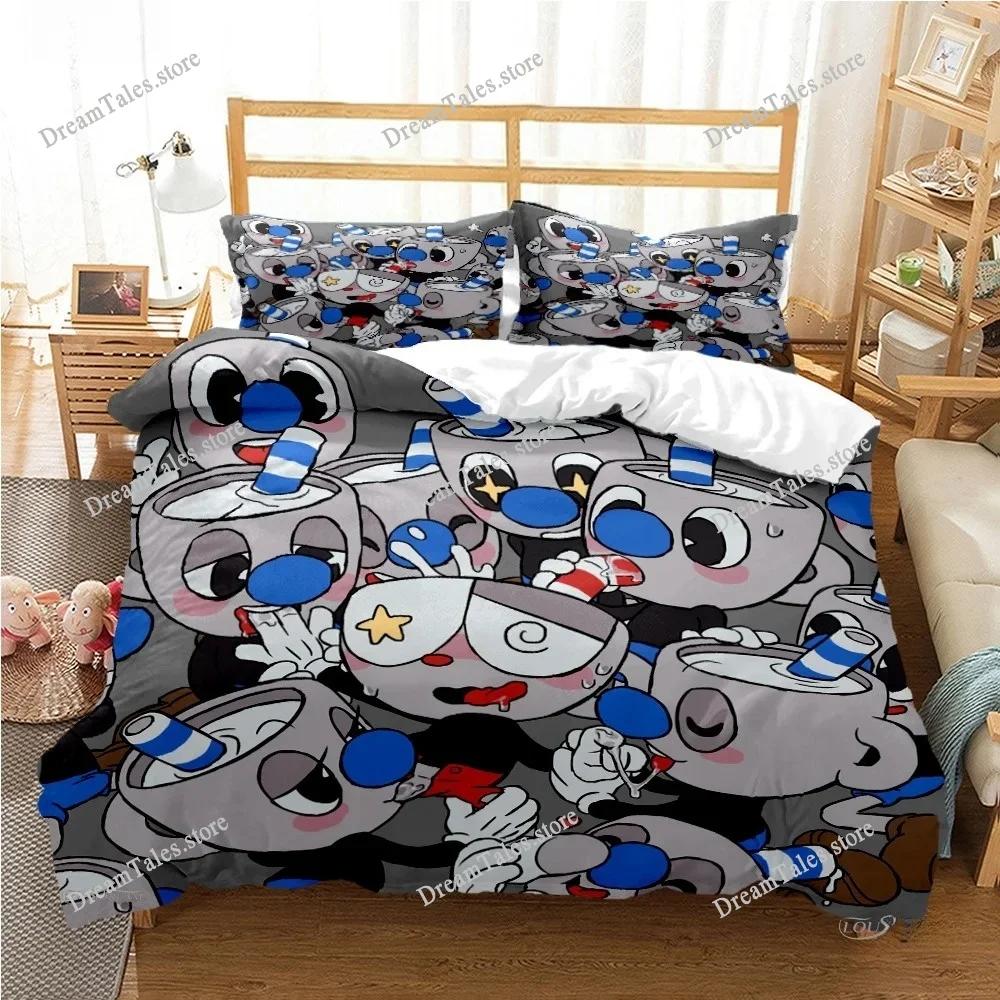 Cute Bubu Duvet Case Pillowcase Bedding Set, Comfortable Breathable Sheet, Single, King, Queen, Luxury Birthday Gift