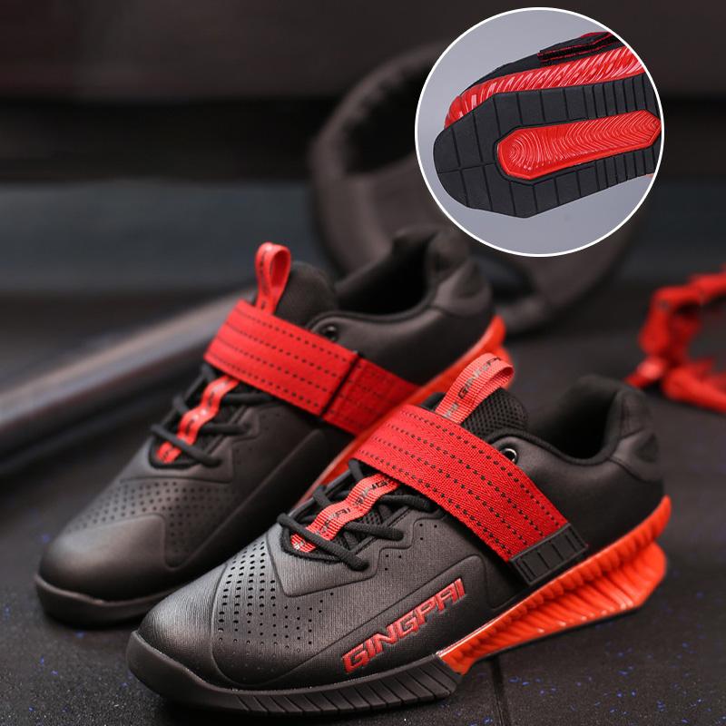 Originale GINGPAI Lifting Megin Powerlifting Schuhe für Männer und Frauen Klettverschluss Gewichtheben & Deadlifting Schuh für Kniebeugen