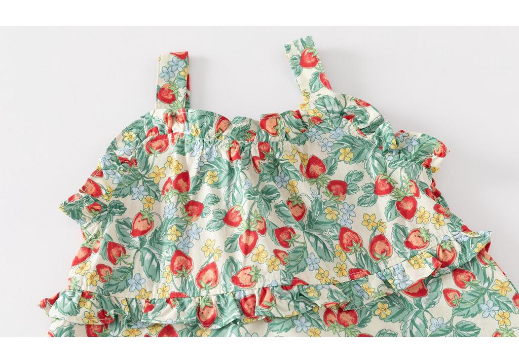 Summer 2025 Princess Dress for Girls - Baby Doll Collar Skirt