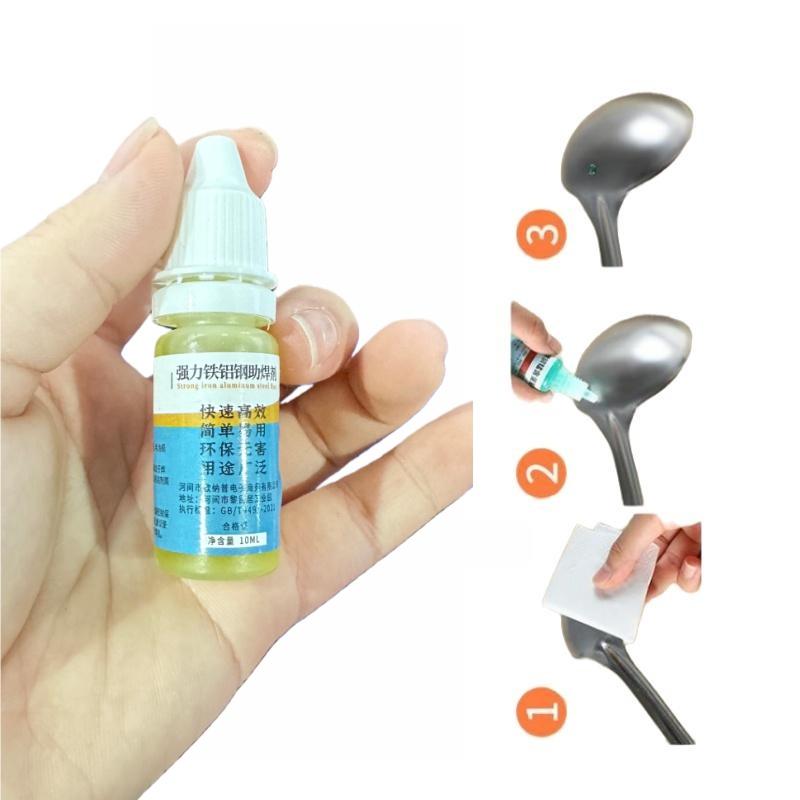 1Pcs Liquid Aluminum Metal Electronics Copper Soldering Flux 10ml Soldering Flux No Water Cleaning 18650 Battery Soldering