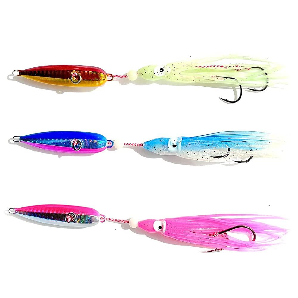 Set of 3 Octopus Bait Octopus Soft Lure Colorful Octopus medium size