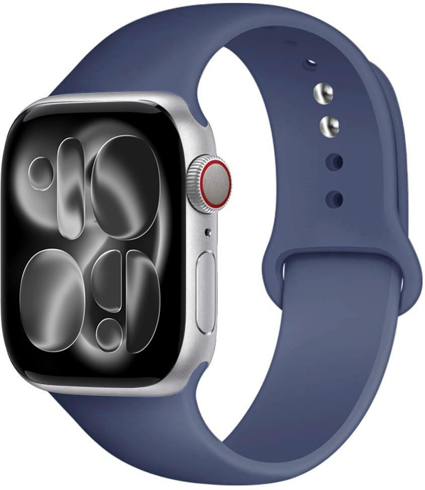 Silicone strap For Apple Watch 11 band 44mm 40mm 49mm 45mm 41mm 38 46mm 42mm correa bracelet iWatch series 9 8 7 6 SE ultra 2 3