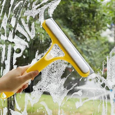 Doppelseitiger Wasserstrahl-Duschabzieher, Glasfenster-Reinigungszubehör, Gummiwischer für Fliesen, Duschtüren, Badezimmerspiegel