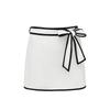 1011 European and American swimwear new black and white color matching sweet girl bow one-piece swimsuit female explosion