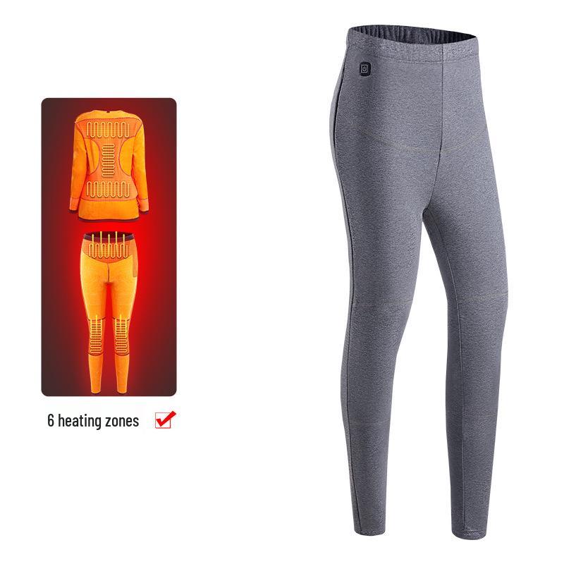 Intelligentes USB-Heizunterwäsche-Set für Damen und Herren - Elektrisch warm, kältebeständige Plüschkleidung mit konstanter Temperaturregelung