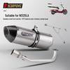 NS125LA Motorcycle Scooter Exhaust Modification - Front and Tail Section, Non-Destructive Installation.
