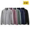 Men's Plus Size Embroidered Long Sleeve Polo Shirt