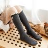 Girls Princess Lace Ruffle Knee High Socks Soft Cotton Long Tube Socks For Children Age 3-13 Years