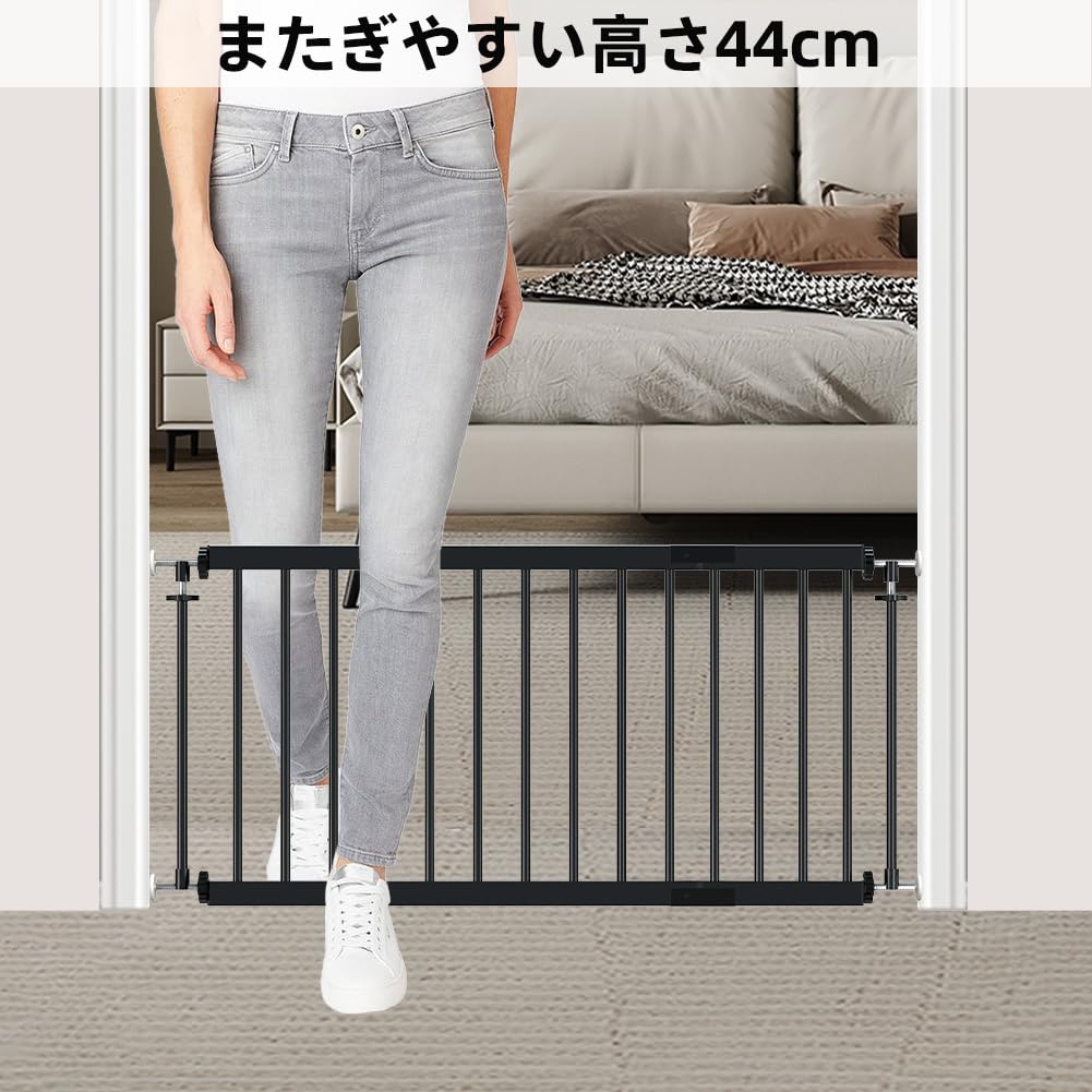 TSAYAWA Pet Szerokość Pies Pies Pies Mały Średni Wysokość Czarna Brama, Naprężenie, 66-104 cm, Brama, Ogrodzenie, Brama, Brama, Psy, Psy, W pomieszczeniu, 44 cm,