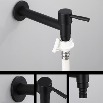 Stainless Steel Wall Mount Faucet Washing Machine Bibcock Brass Water Saving Decorative Outdoor Garden Mop Taps Torneira Parede