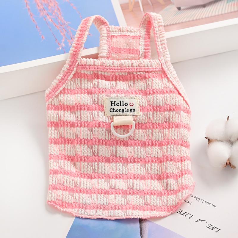 Pet Cat Small Dog Pomeranian Schnauzer Dog Clothes Summer Sling Vest