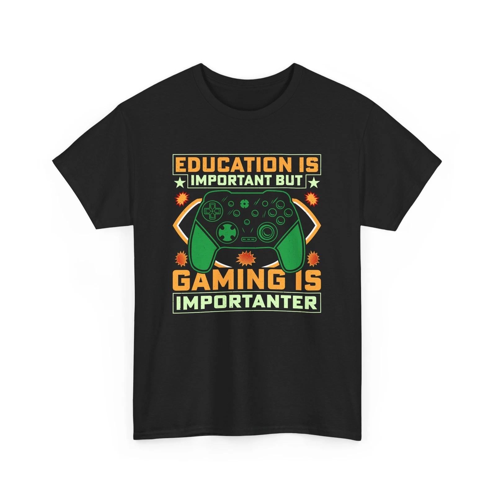 Gaming is importanter T-Shirt | Gamer Life Tee | Retro Video Game Shirt 3XL