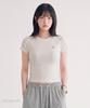 LIFEWORK Women'S) Vintage Slim Ribbed Short Sleeve T-Shirt