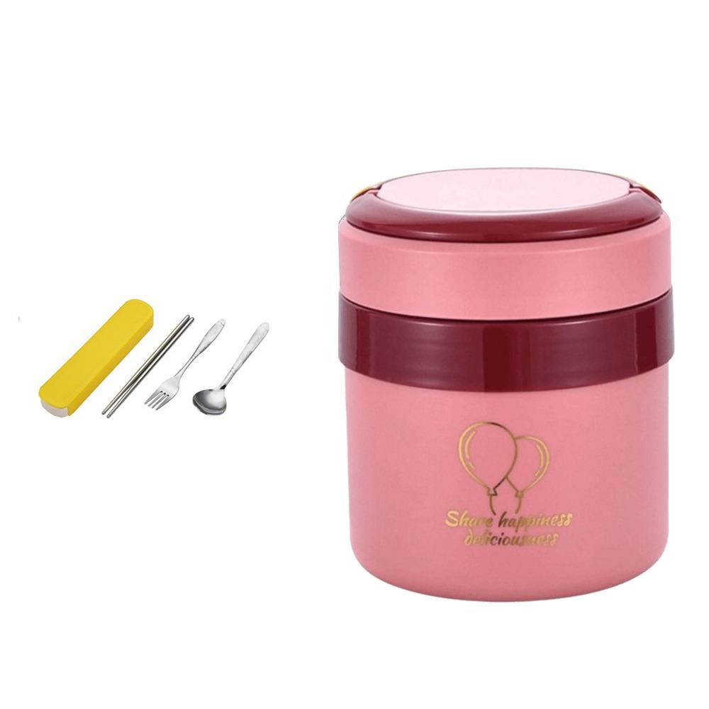 Hand-held Food Thermal Jar 1.5L Thermos Food Containers Insulated Bucket  Outdoor Picnic