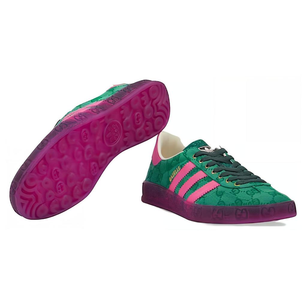 Adidas X GUCCI Gazelle Grün GG Monogramm Damen 737966 FAAW3 3746