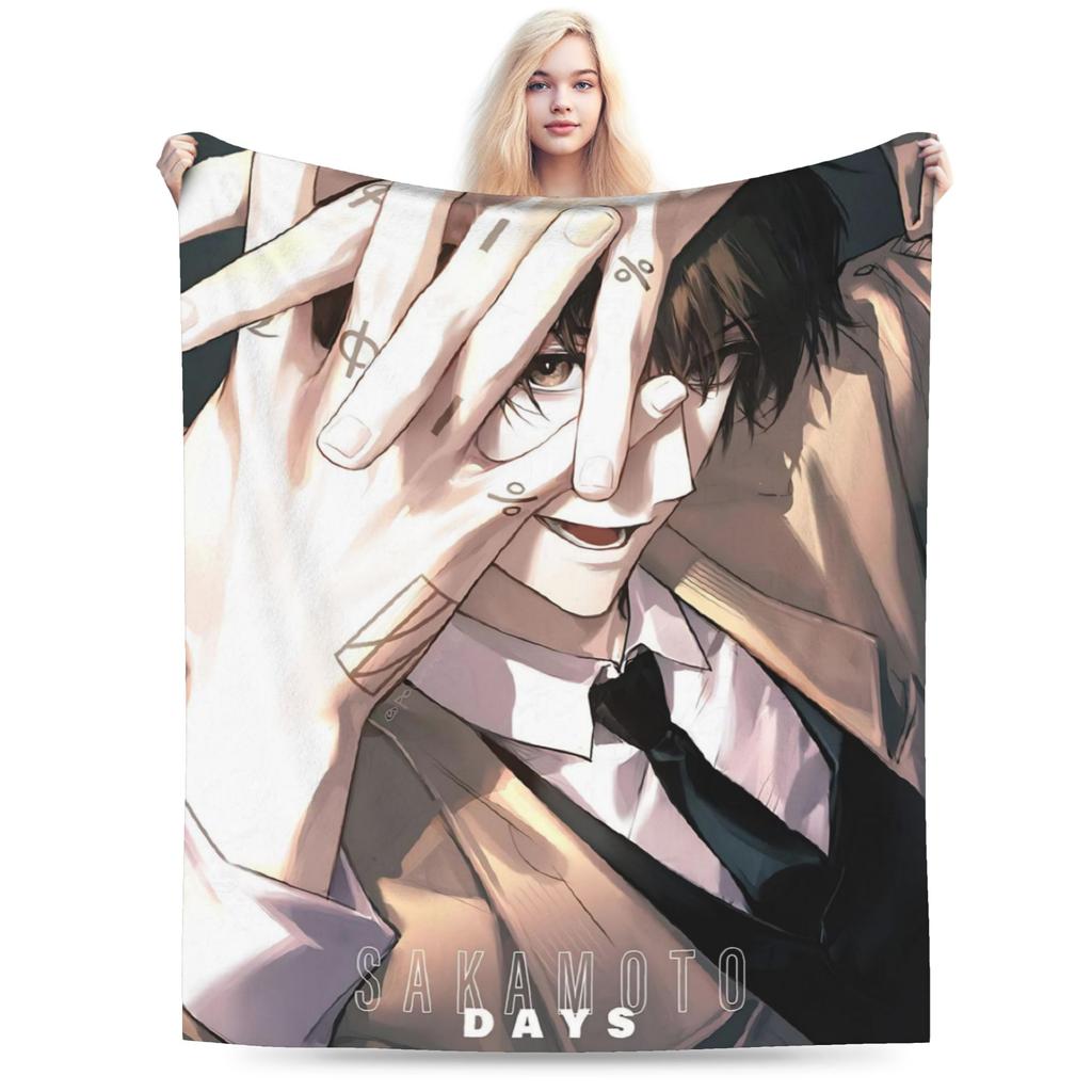 Nagumo Yoichi Sakamotos Days Blanket Cozy Soft  Throw Blankets for Sofa 50x60 Inch Multiple Sizes Bedding Throws