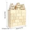 Wooden Advent Calendar with LED Lights 24 Days Countdown to Christmas Light Up Tabletop Decor Creative Holiday Gift for Home