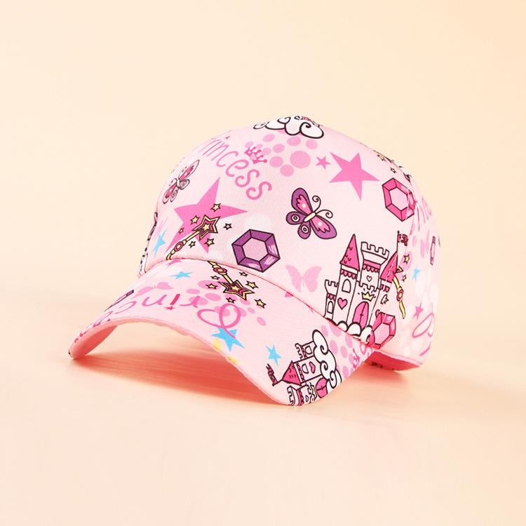 Fashion Cotton Cartoon Boy Girl Baseball Caps Children Printed Snapback Hat Kids Popular Hip Hop Hat Cap DropShipping
