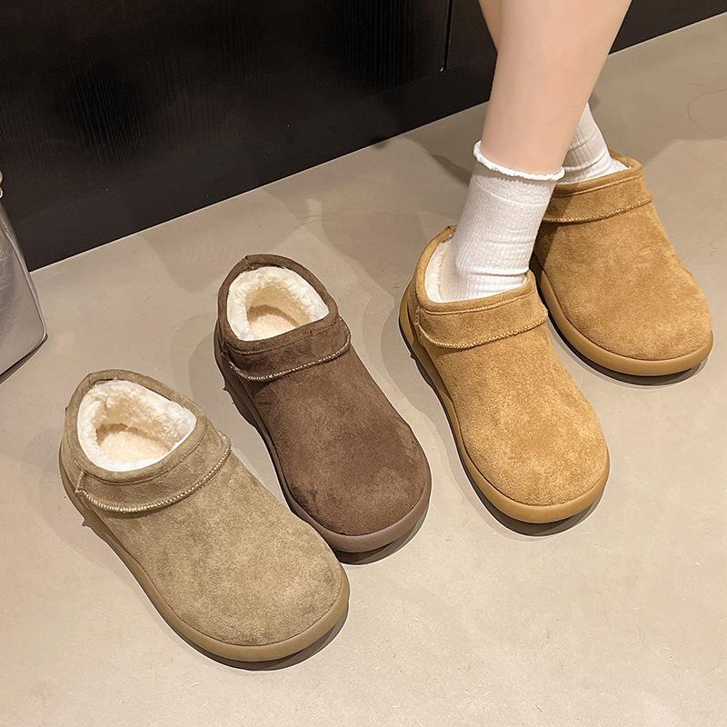Women's thick-soled fashion footsteps winter lightweight warm anti cold snow boots non-slip casual sneakers cotton boots