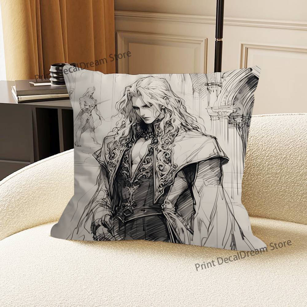 Game Anime A-Alucard Pillow Case For Sofa Decor Car Office Room Printing Cushion Cover Decorations and Protector
