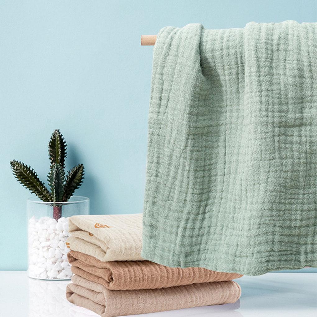 5Pcs Baby Cotton Washcloth Soft Cotton Linen Absorbent Baby Towels  Muslin Squares Newborn Baby Hand Towel Burp Cloth Square Set