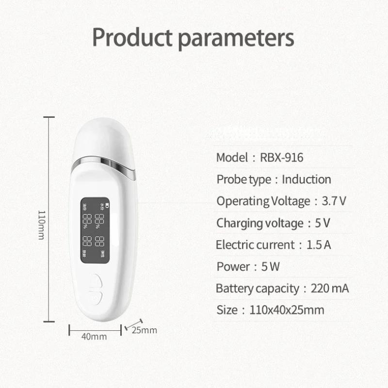Multifunctional Skin Analyzer Digital Display Skin Moisture Detector Facial Water and Oil Intelligent Detection Pen Spa Monitor Skin Problems Detect