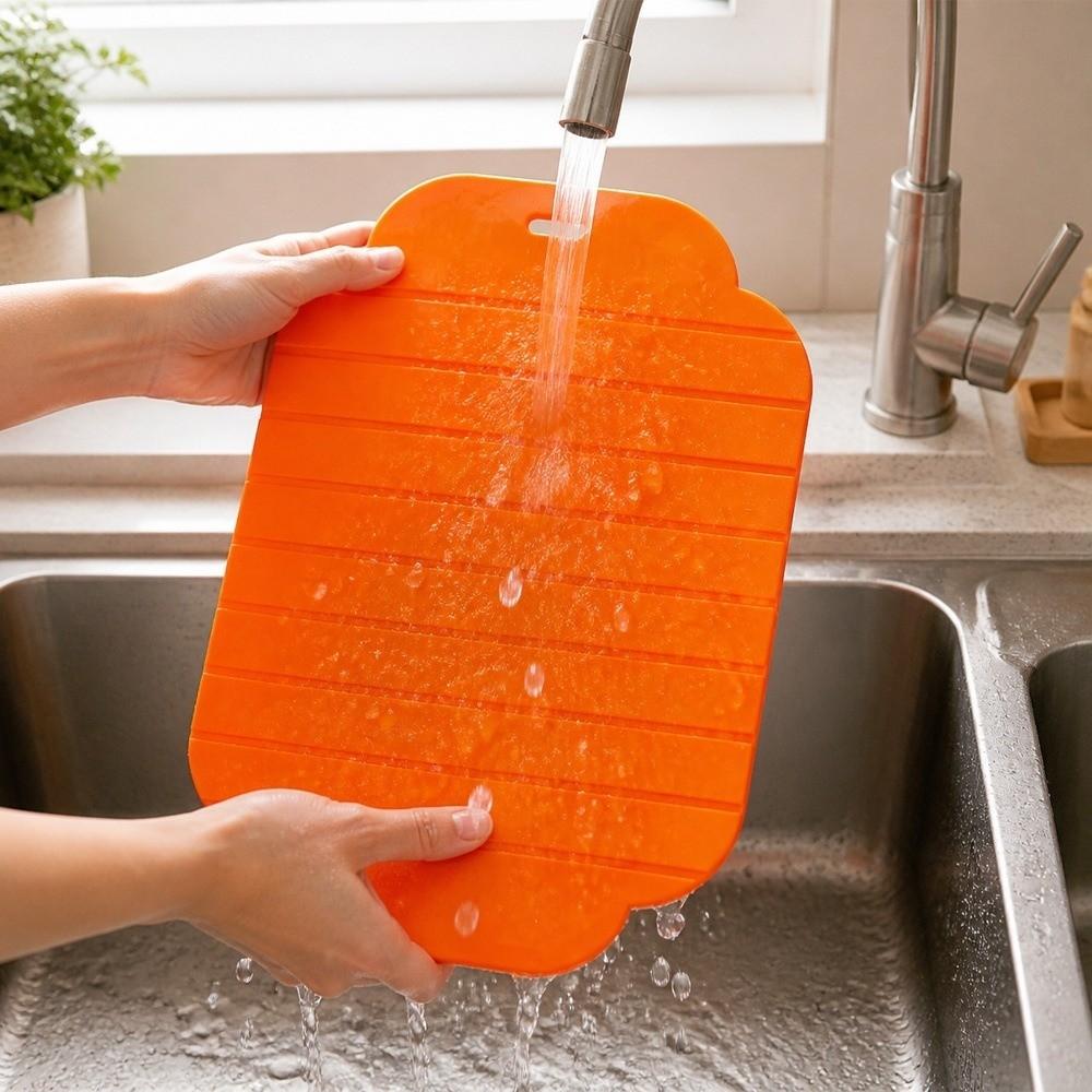 Silicone Folding Cutting Board Anti-Slip Vegetable Chopping Board Cutting Mat Kitchen Utensils