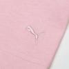 Puma Solid Color Logo Pocket Crew Neck Tee Unisex Tops Pink 534670-16