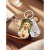 Personalized Pet Photo Keychain Custom Dog Memorial Gift Pet Loss Keepsake for Dog Lovers Anniversary Christmas Gift