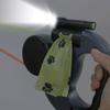 Auto Retractable Double-Ended Dog Leash 3m 1 Tow 2 Retractable Double Dog Leash with Flashlight and Bag Dispenser Pet Supplies