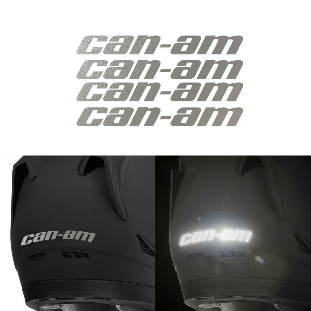 

4pcs Decal Sticker Compatible for Can-Am Can Am Reflective stickers сірий колір