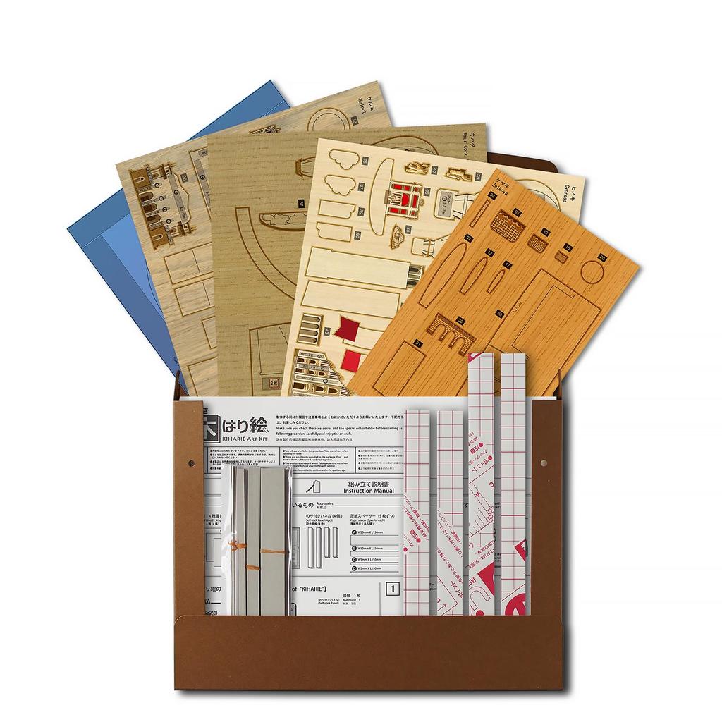 KINOWA "Italy" Wood Collage Original DIY Kit World Heritage World Travel Made In Japan