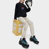Fila Fusion Logo Print Loose Drawstring American Style Hoodie Men Hoodies Black T11U313201FBK