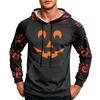 Men's Loose Fit Printed Hoodie with Pocket and Drawstring Casual Sweatshirt for Everyday Wear