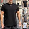 Vyriški laisvo kirpimo sportiniai marškinėliai Vasariniai su apvalia apykakle trumpomis rankovėmis Viršutinė dalis Sportui lauke Laisvalaikio pagrindiniai viršutiniai drabužiai kasdieniam gyvenimui Sportas Gatvė