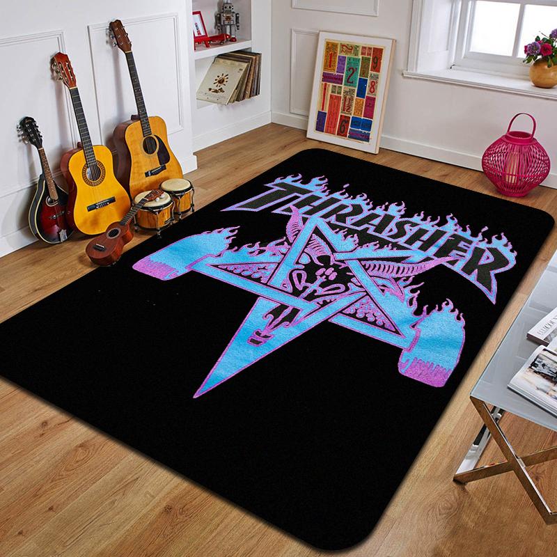 T-thrush Printed Carpet Fashion Yoga Mat Non-Slip Carpet Bedroom Decoration Outdoor Carpet Bedroom Birthday Gift