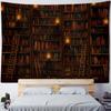Room Decoration Tapestry Wall Hanging Magic Bookshelf Library Hippie Aesthetic Art Background Poster Used For Home Dormitory