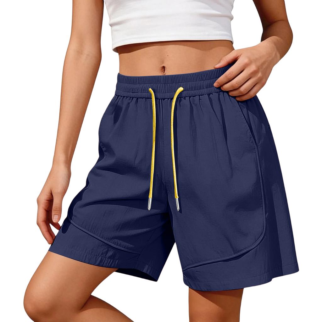 Women's Color Shorts, Casual And Versatile Sports Straight Shorts