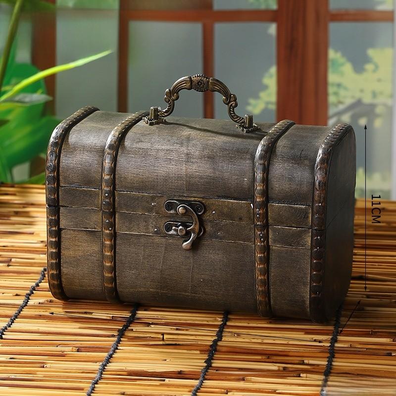 Handmade Wood Storage Box With Cover For Trinkets And Essentials Tabletop Display