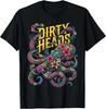 Octopus Lover Floral Octopus Ocean Sea Animal Dirty Heads T-Shirt