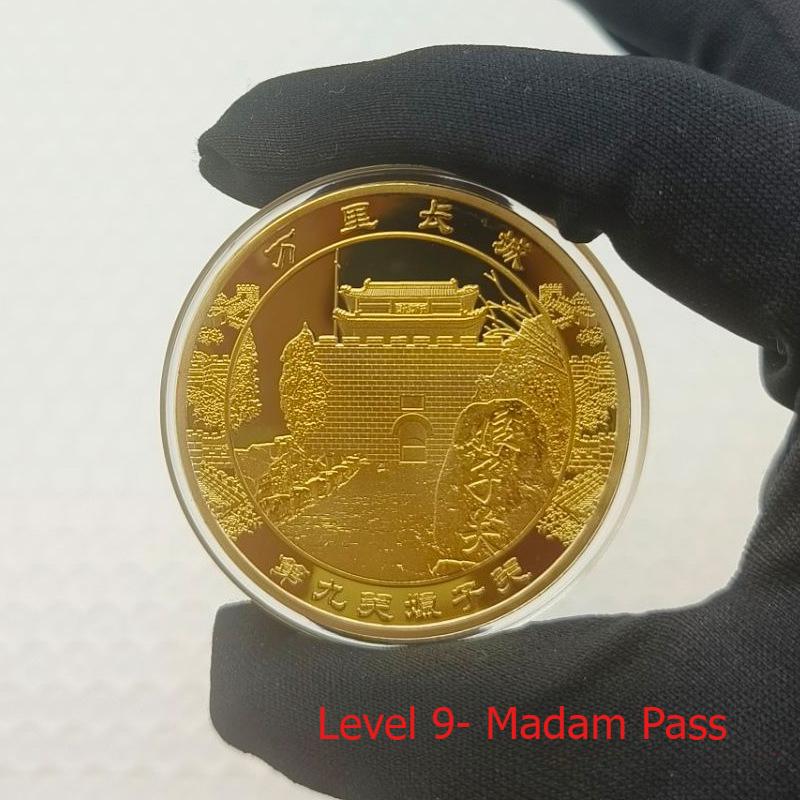 Great Wall Thirteen Passes Commemorative Medal, Metal Crafts, Beijing Tourism Currency, Small Gifts, Shanhaiguan, Jiayuguan, Huangyaguan