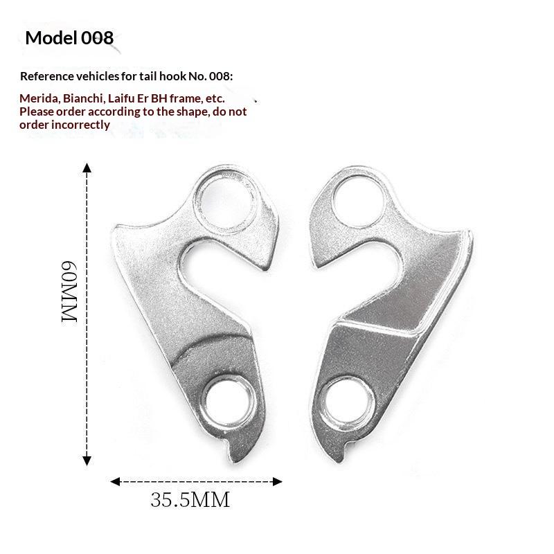 Universal Rear Derailleur Hanger 1PC Durable Anti-Rust Bike Tail Hook for Road Mountain Bicycle Cycling Enthusiasts