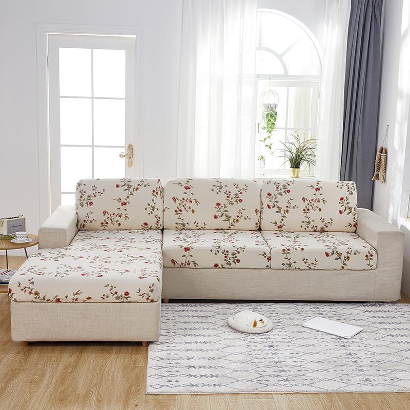 1 Stück Elastischer Sofasitzkissenbezug Stuhlbezug Stretch Waschbar Abnehmbarer Überwurf 1/2/3/4 Sitzer Spandex Bedruckter Sofaschutz