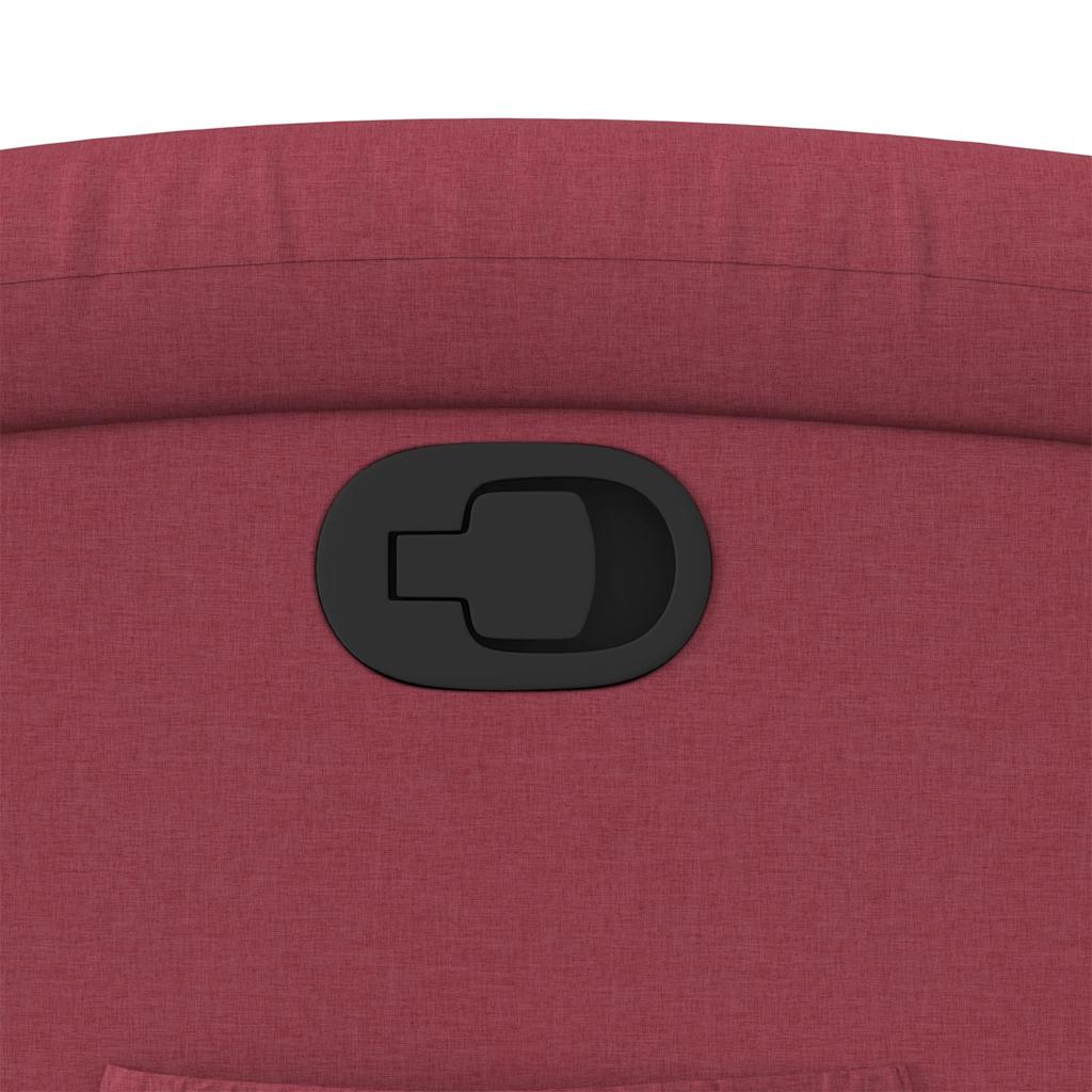 Recliner Chair with Rising Function Burgundy Fabric